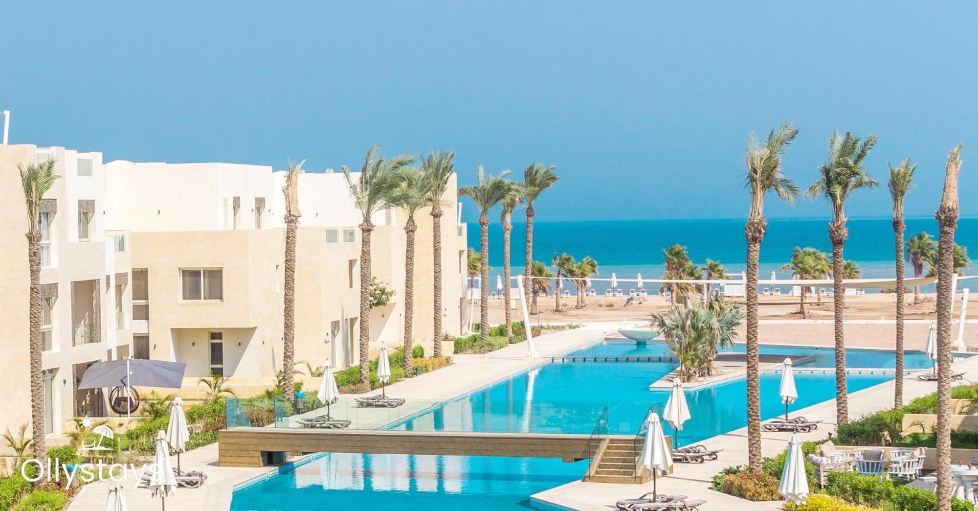 Ollystays Mangroovy Seaview 1Br Beach And Pool Free Access Hurghada Exteriör bild